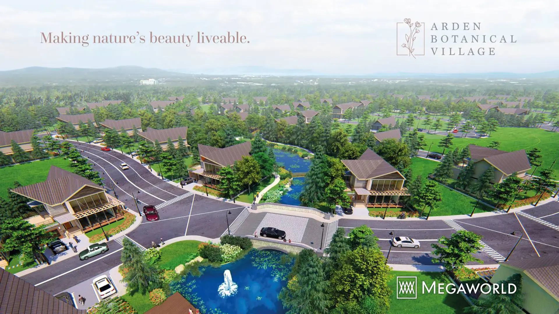 Aerial view of Arden Botanical Estate in Cavite