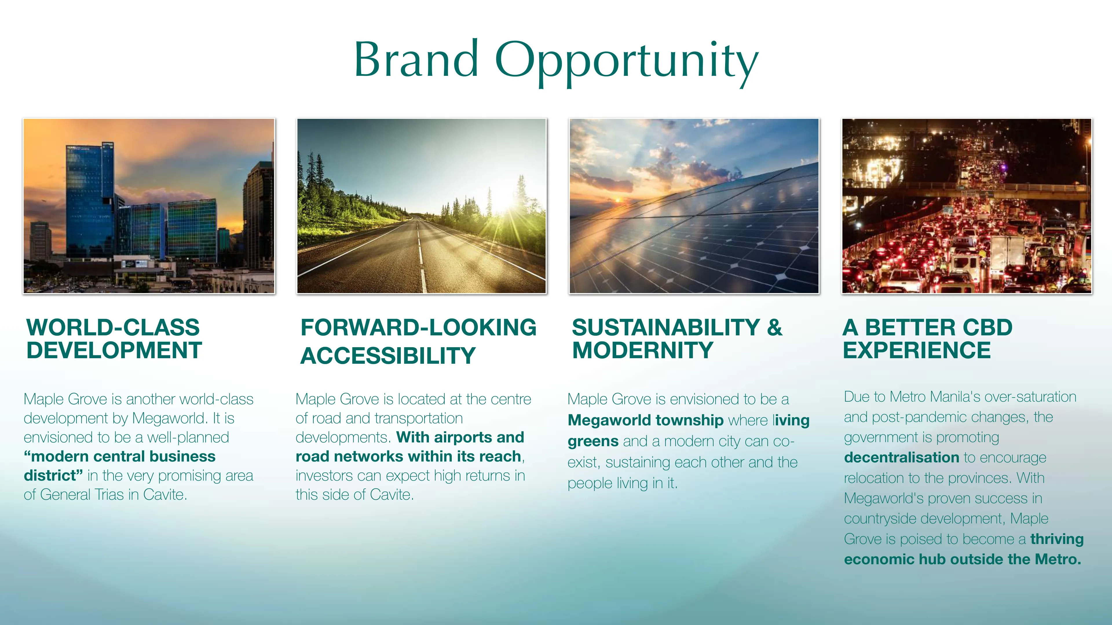 Maple Grove brand opportunity slide