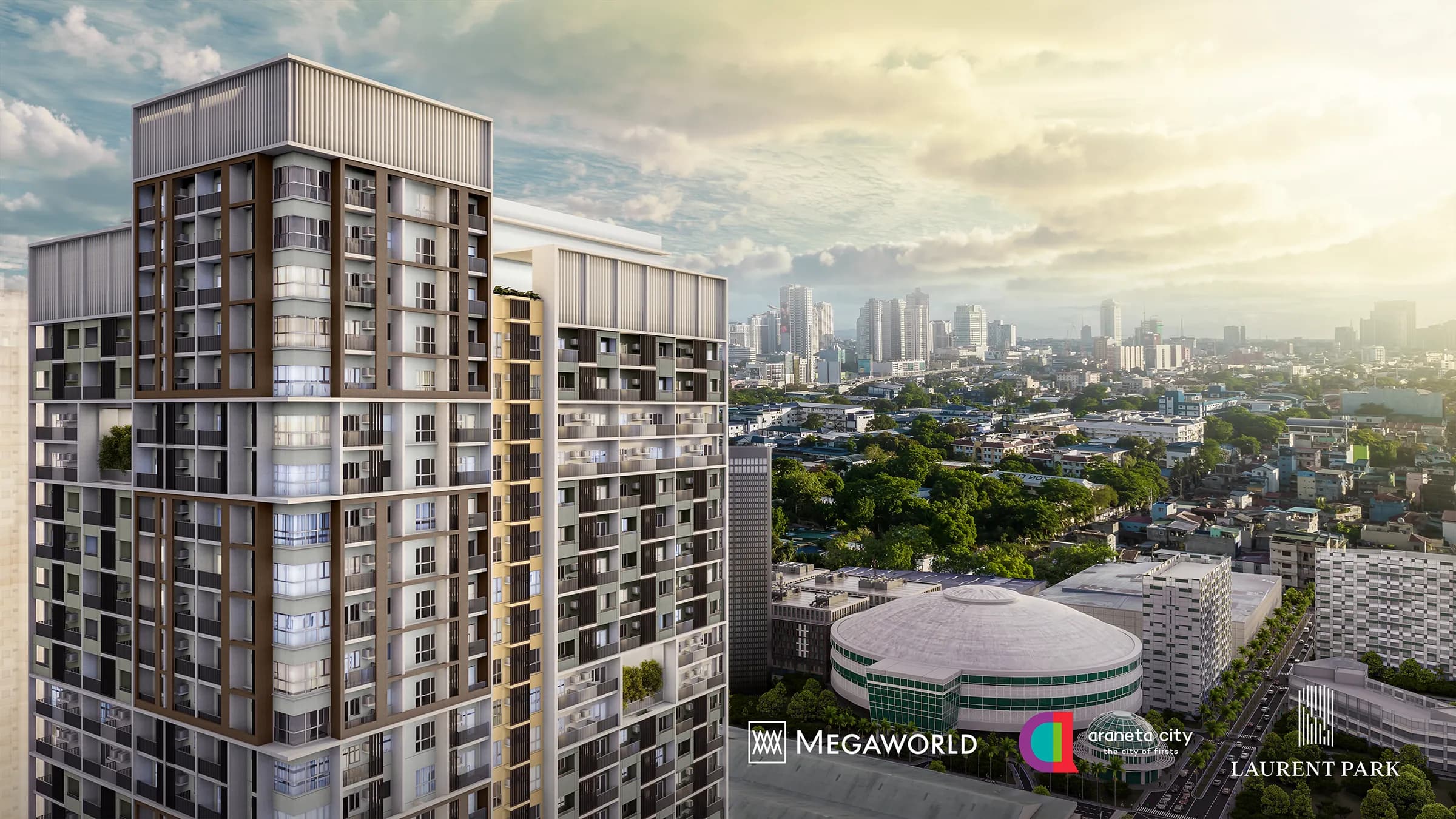 Laurent Park luxury residential tower in Araneta City, Quezon City