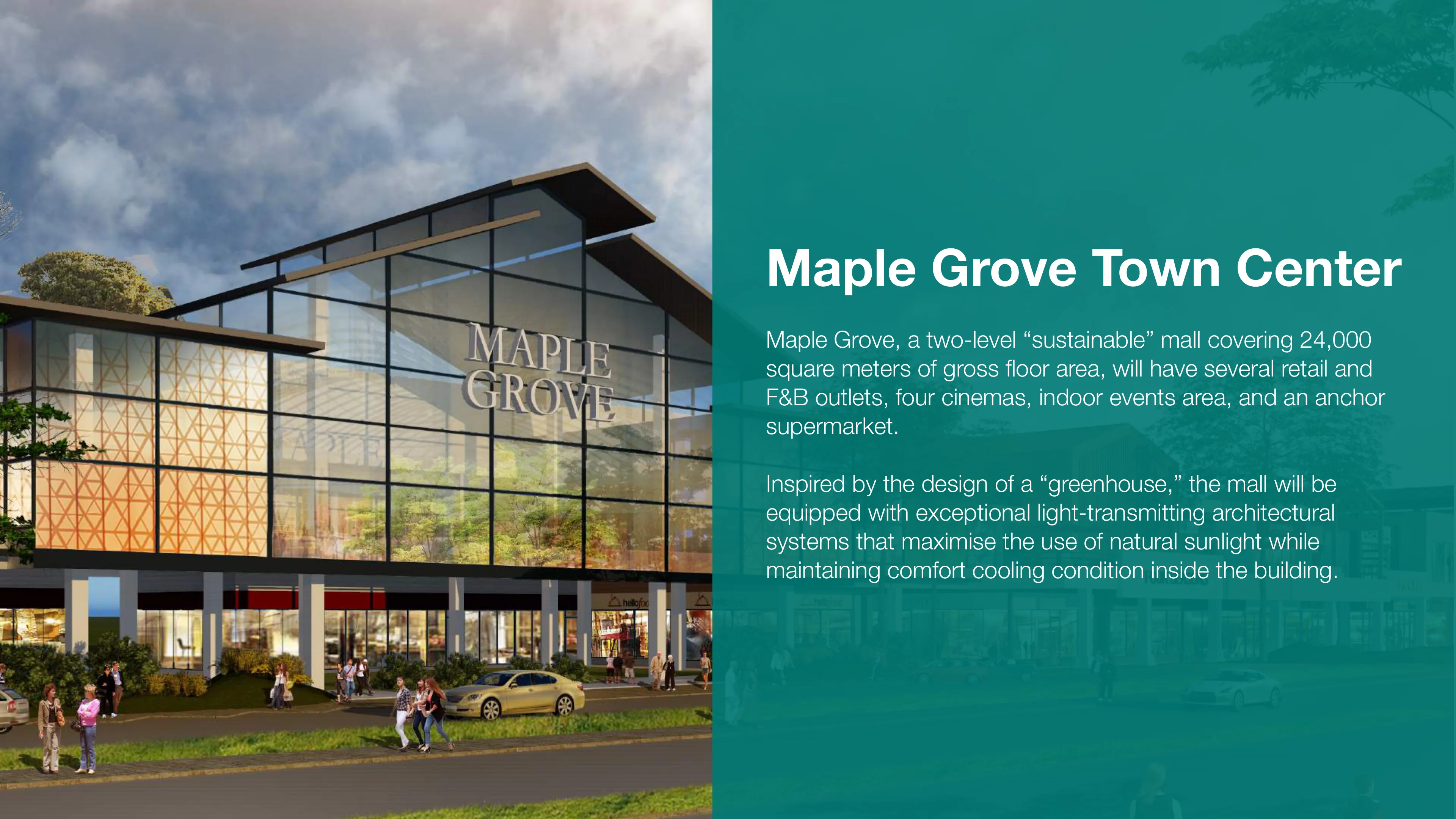 Maple Grove Town Center training deck slide